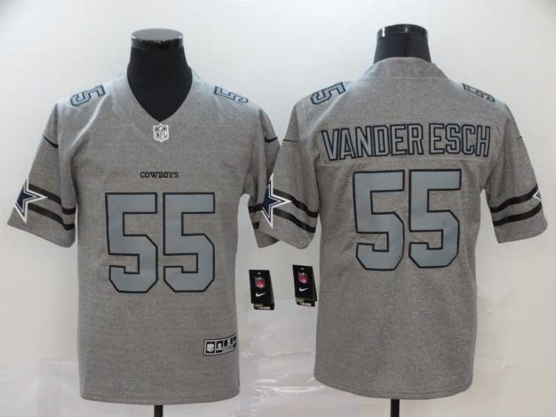 Nike Cowboys 55 Leighton Vander Esch 2019 Gray Gridiron Gray Vapor Untouchable Limited Jersey,We sell and wholesale Nike Cowboys 55 Leighton Vander Esch 2019 Gray Gridiron Gray Vapor Untouchable Limited Jersey on line form chian!
